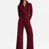 Knitwear set in Burgundy
