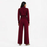 Knitwear set in Burgundy