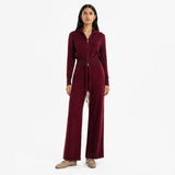 Knitwear set in Burgundy