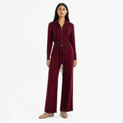 Knitwear set in Burgundy